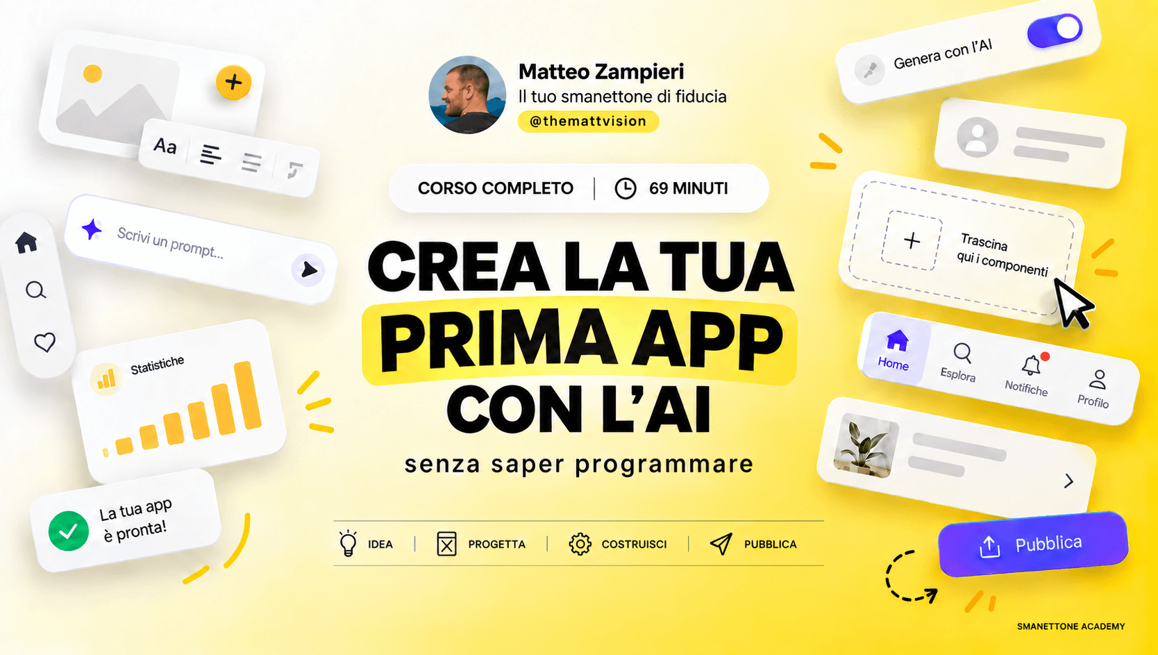Copertina del corso Crea la tua prima app con l'IA